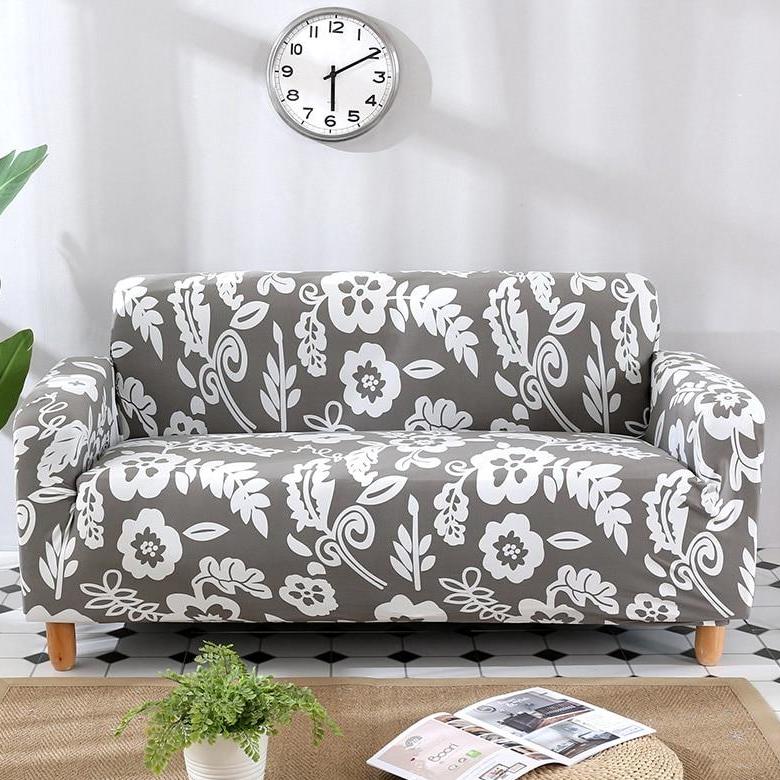 gray-white-floral-sofa-couch-cover